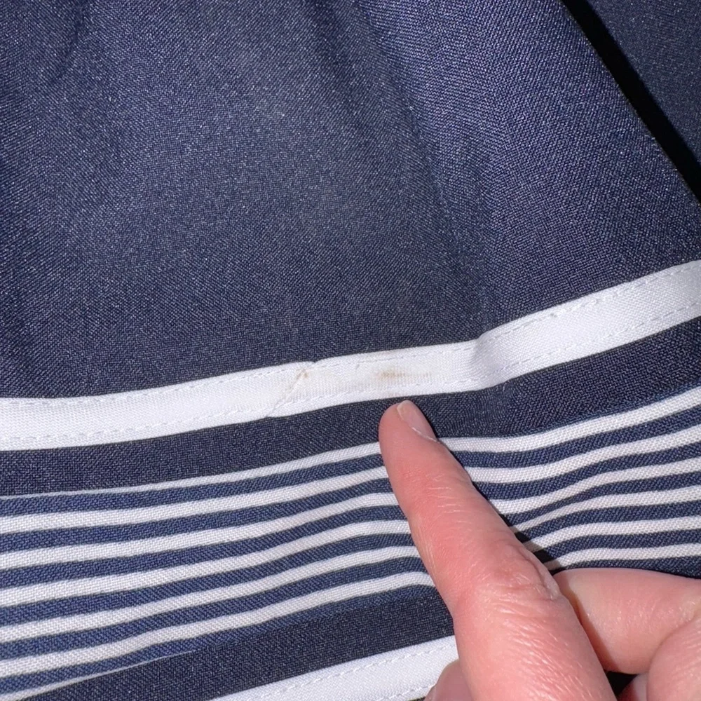 Bonnie Jean Navy and White Sailor Stripe Matching Set - Picture 9 of 10